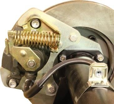 Adjusting rear brake caliper classic car