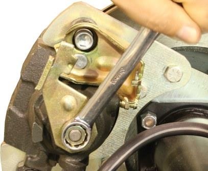 adjusting rear caliper